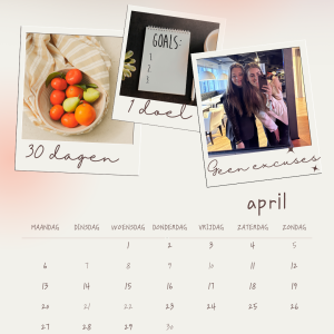 STAPRIL RESET – 30 dagen. 1 doel. Geen excuses.